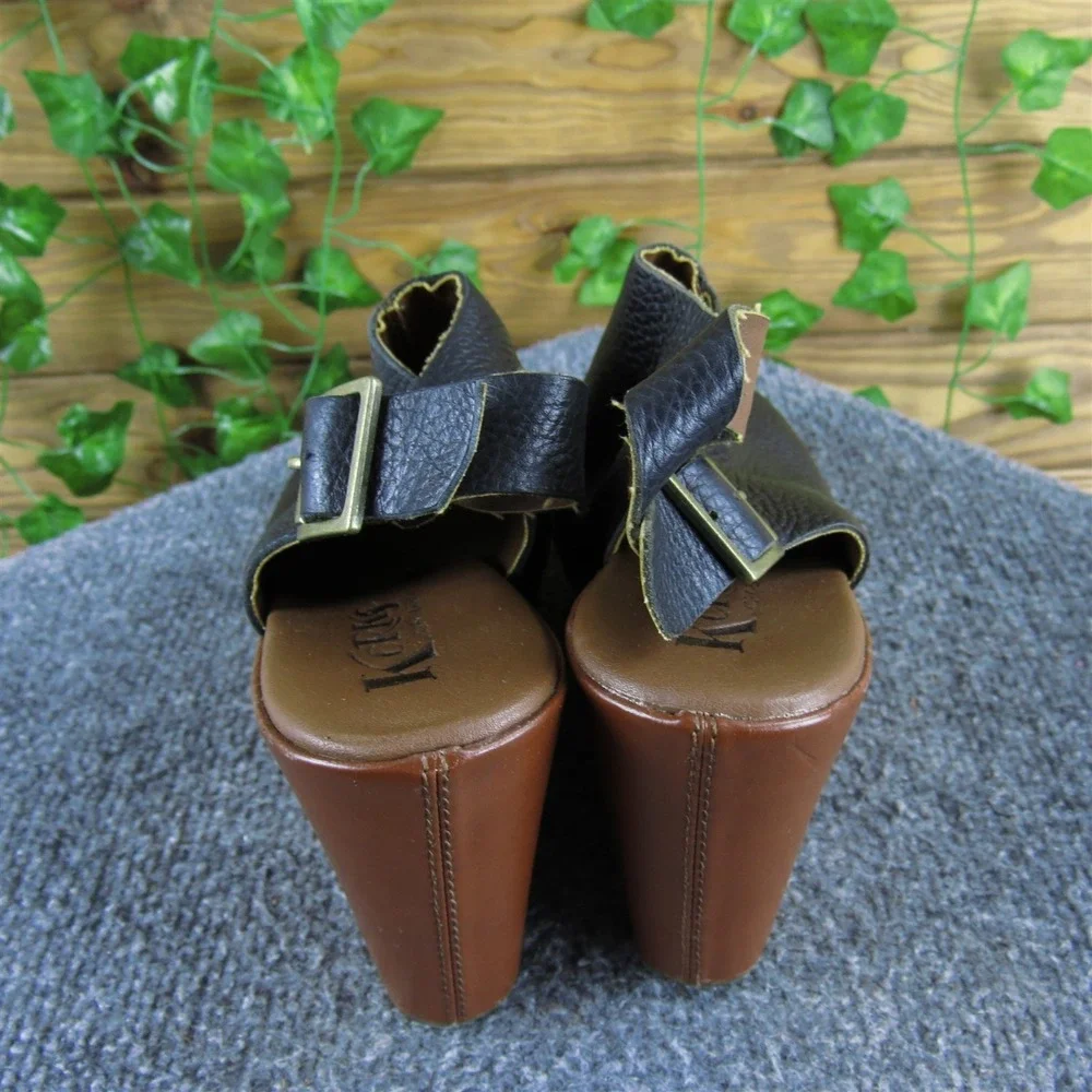 Korks Women  Platform Black Leather Pump 9 Medium  Used 2025‎